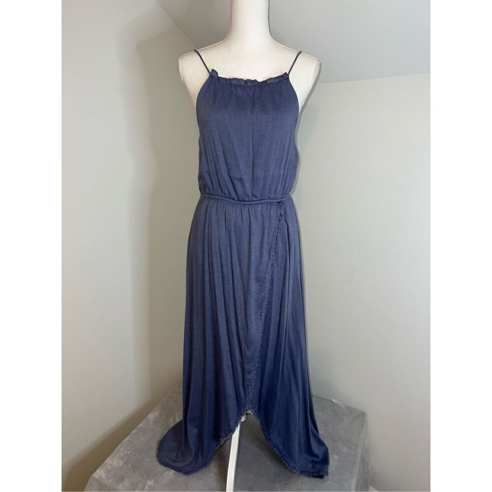 Women’s Casual Navy/Denim Colored Midi Dress Medium